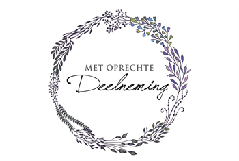Met oprechte deelneming