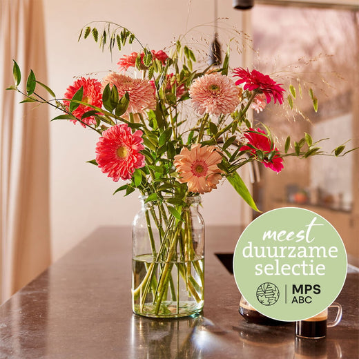 Duurzaam gerbera boeket