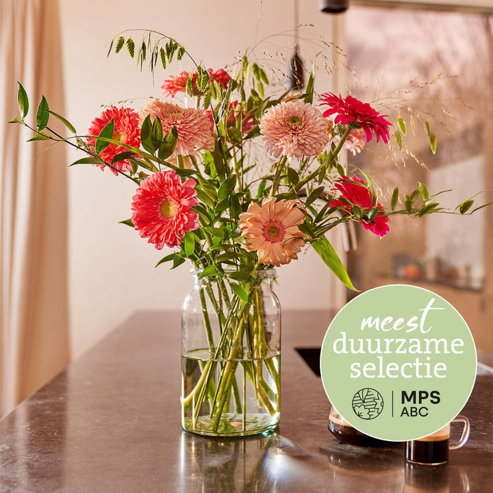 Duurzaam gerbera boeket