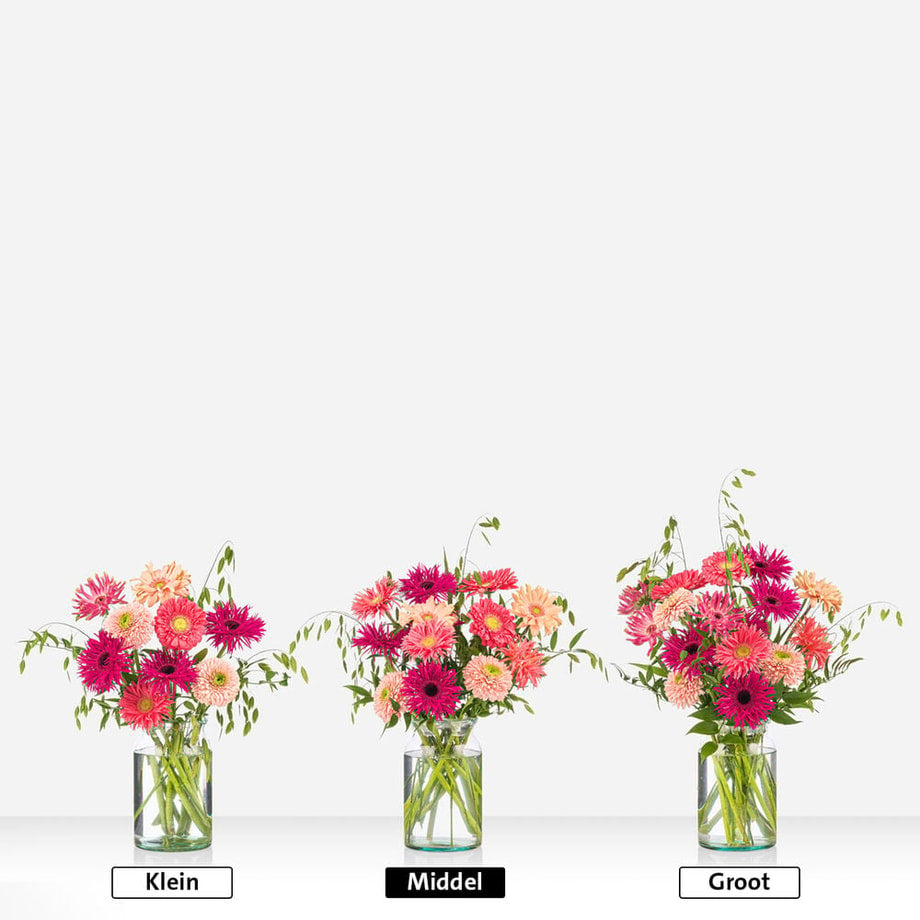 Sustainable gerbera bouquet