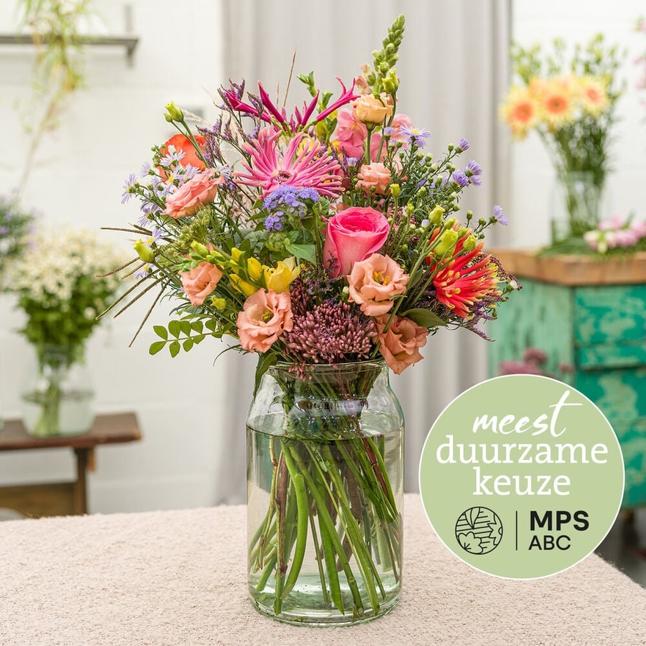 Duurzaam rond boeket