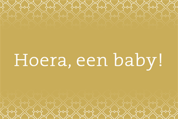 Hoera, een baby neutraal