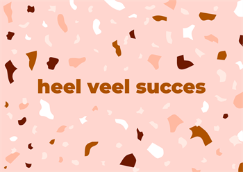 Veel succes confetti