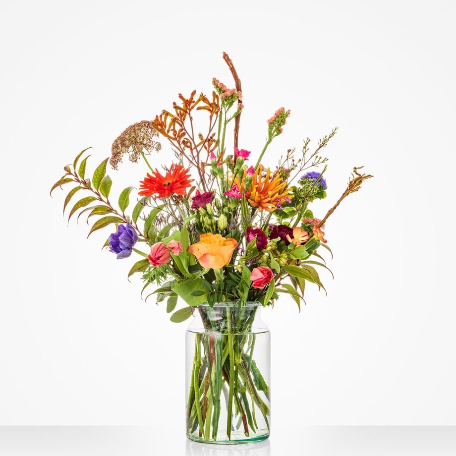 Colorful winter bouquet