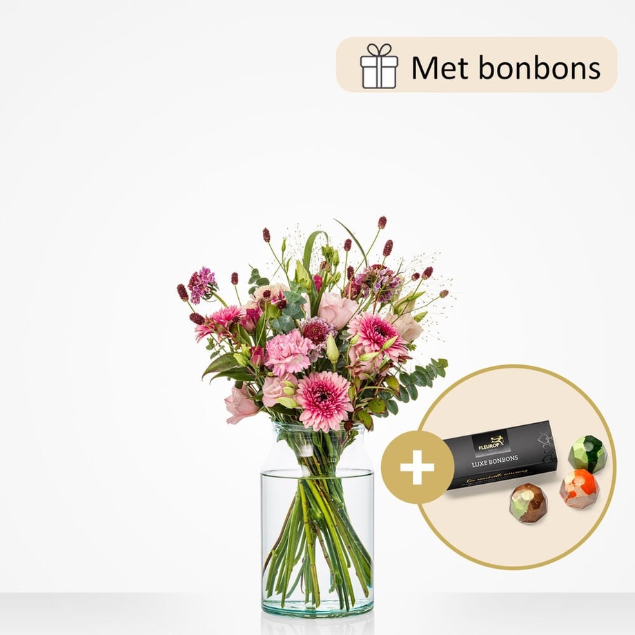 Loving bouquet (gift set with chocolate)