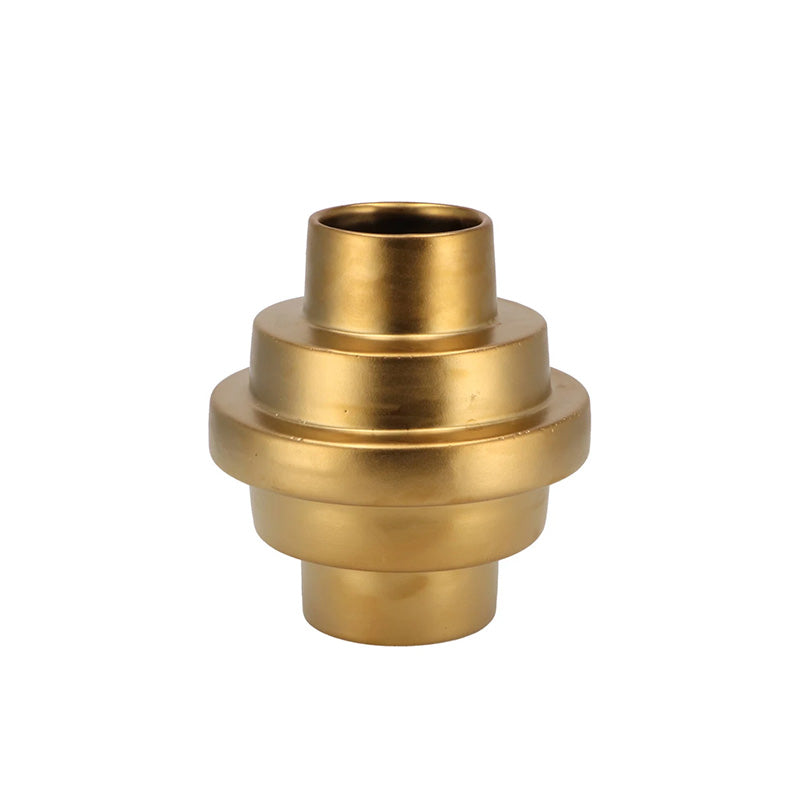 Stairs Gold Vase