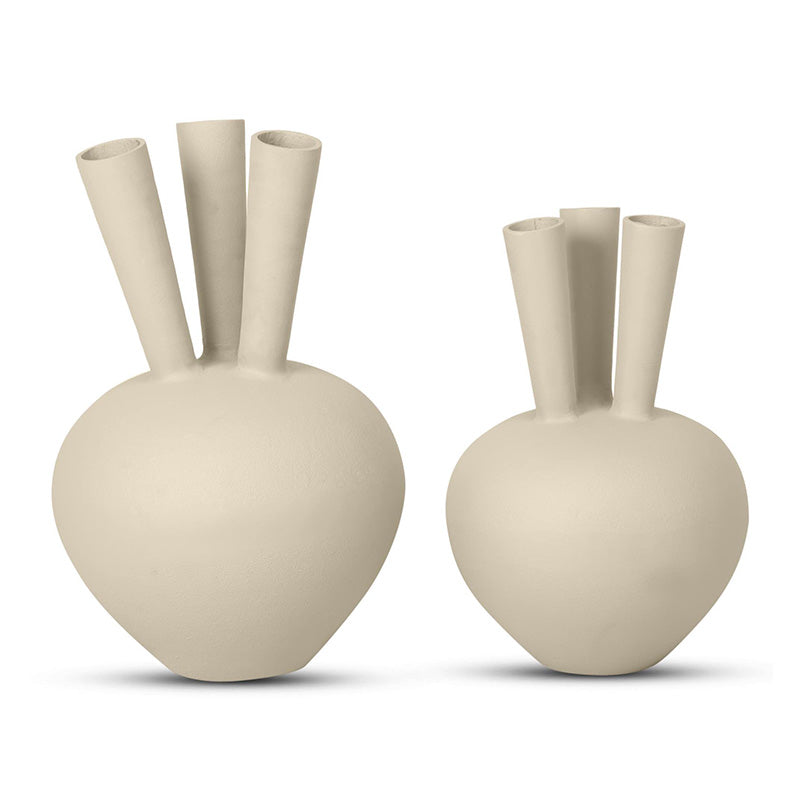 Horn vase oval 3 openings