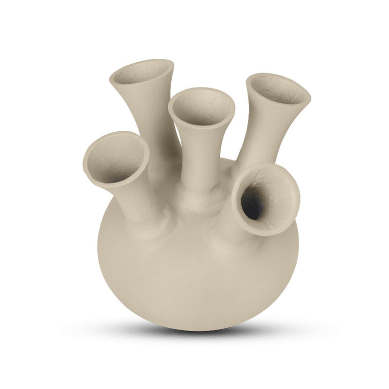 Horn Vase 5 Openings Mini Sand