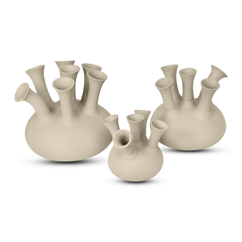 Horn Vase 5 Openings Mini Sand