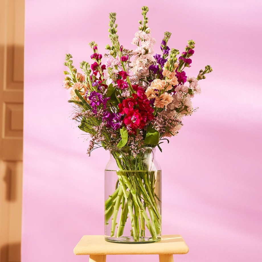 Violieren verrassing boeket