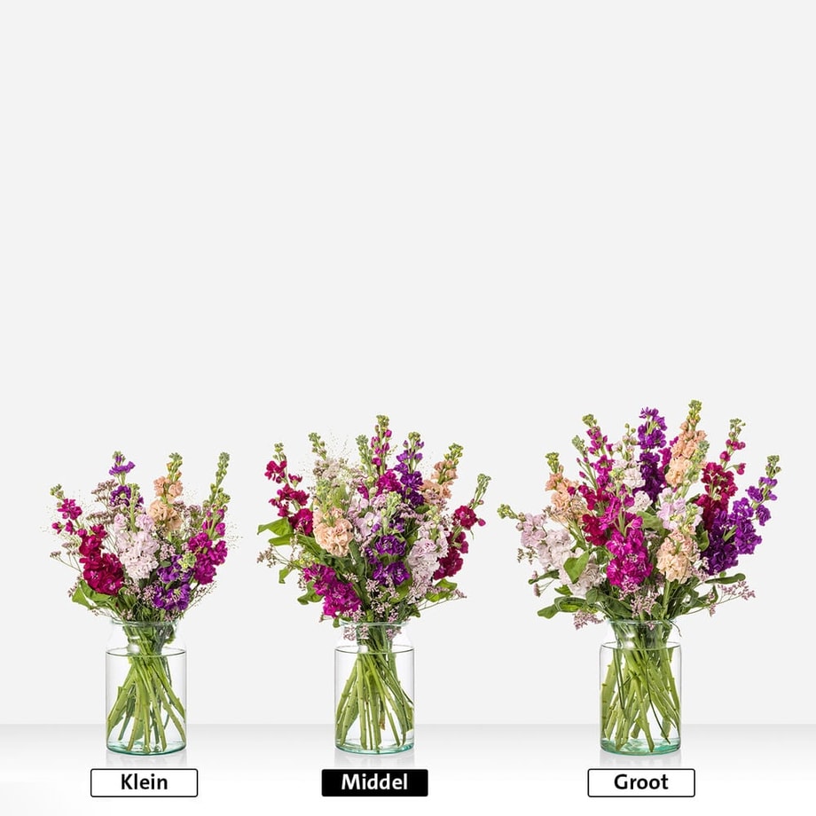 Violieren verrassing boeket