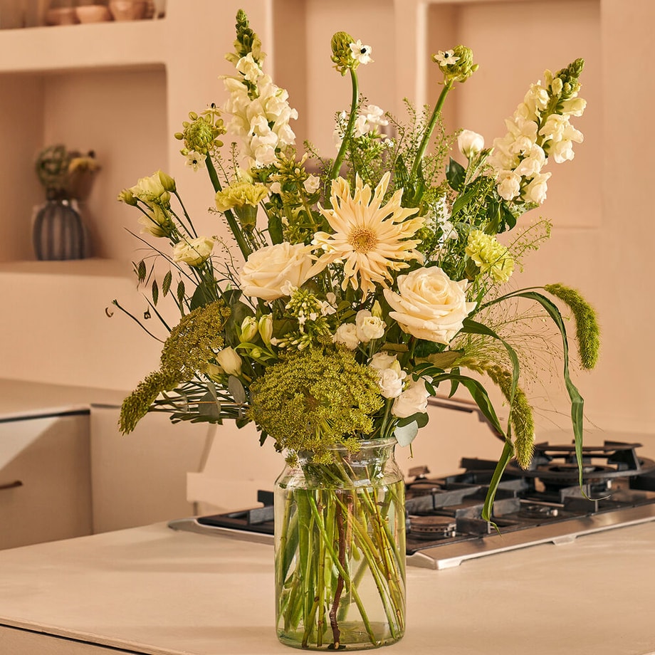 Waanzinnig wit boeket