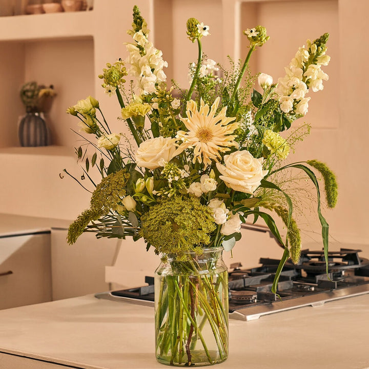 Waanzinnig wit boeket