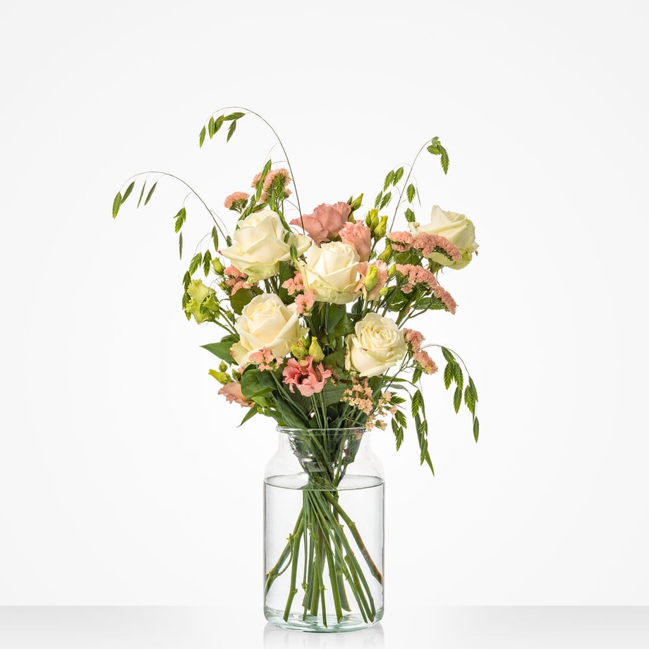 White roses bouquet
