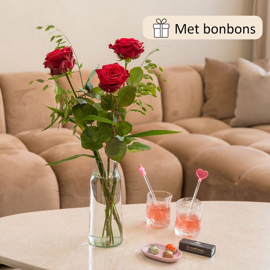 Sweet love bouquet (gift set with chocolate)