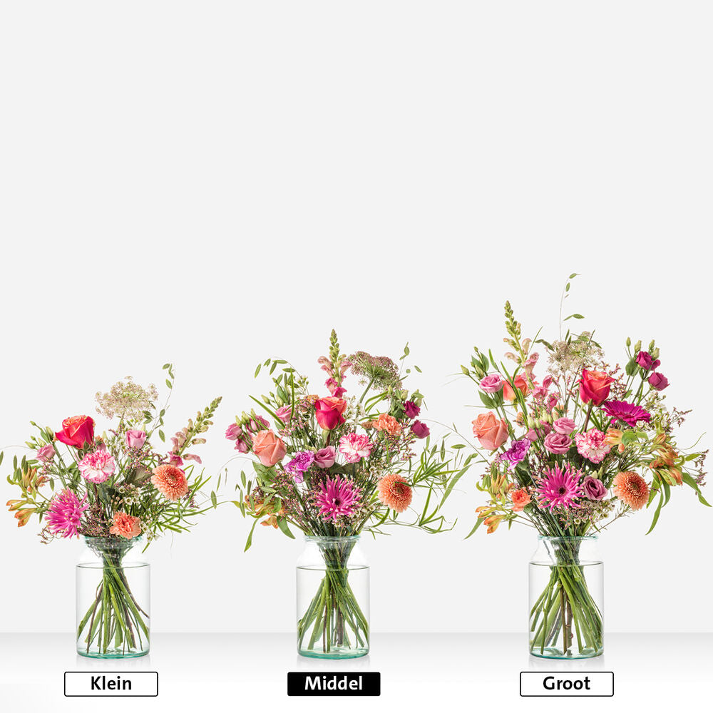 Dikke knuffel boeket (cadeauset met knuffel)