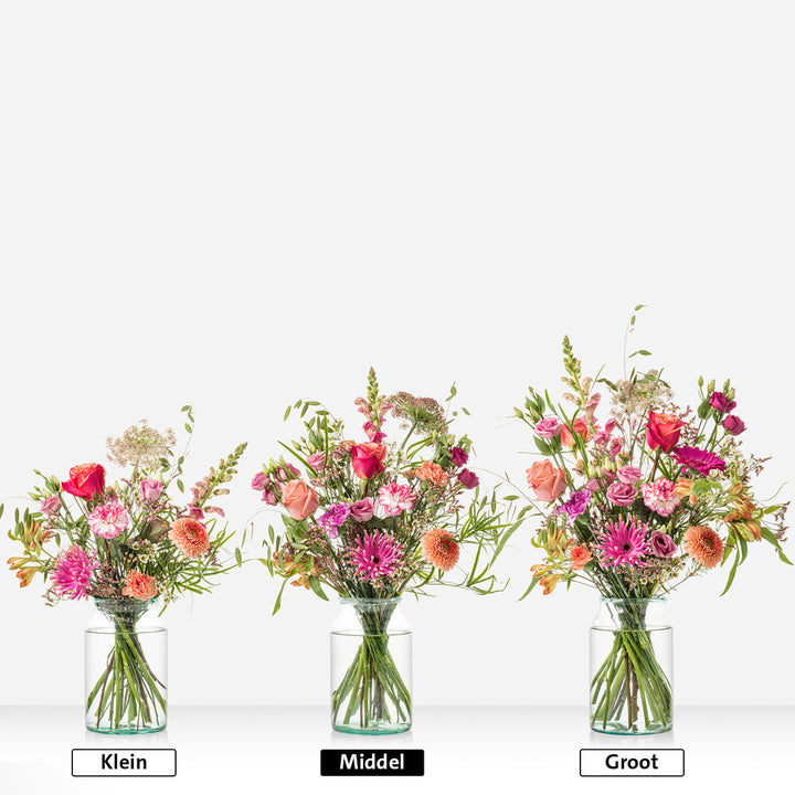 Dikke knuffel boeket (cadeauset met knuffel)