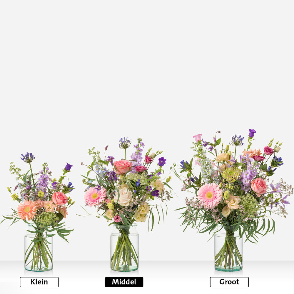 Geboorte boeket (cadeauset met knuffel)