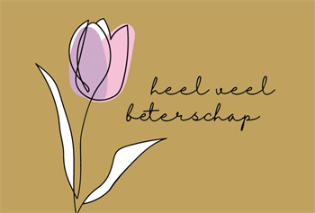 Beterschap met tulp