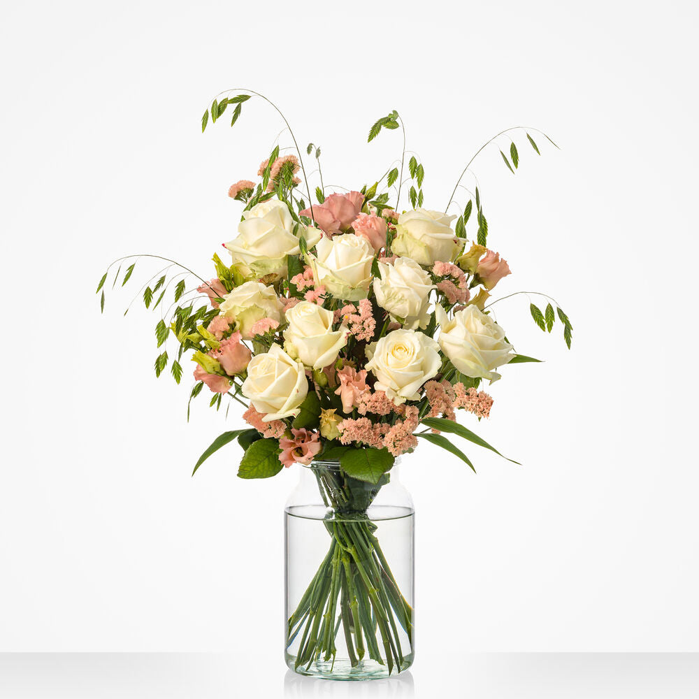 White roses bouquet