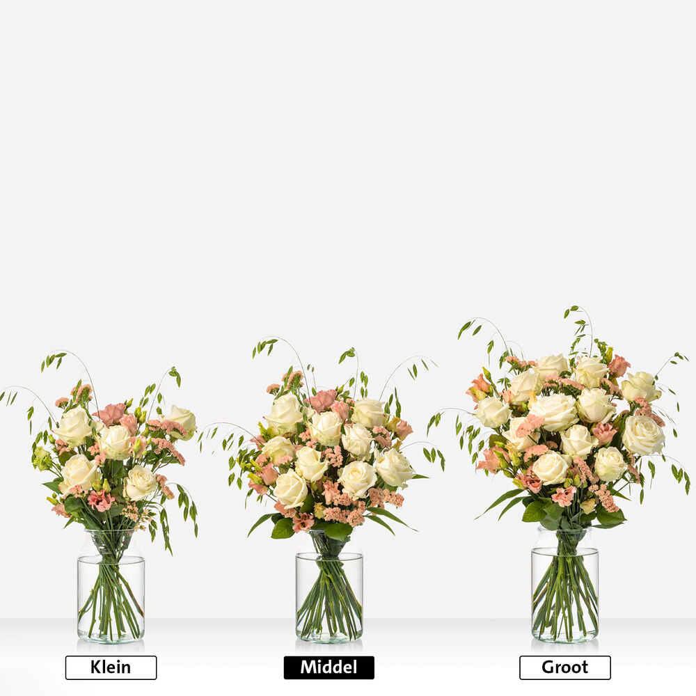 White roses bouquet