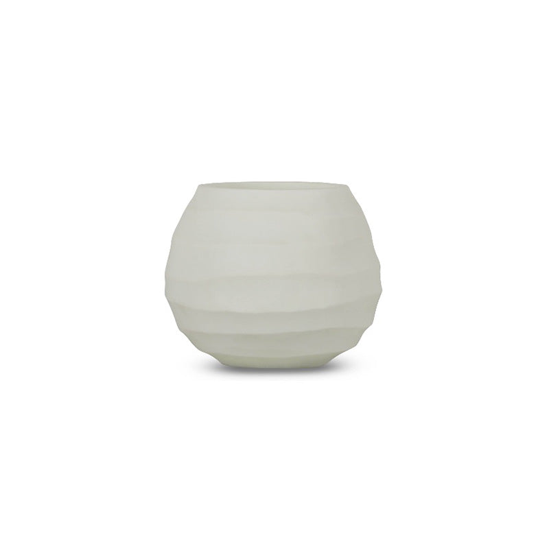 Waxinelicht Druzy Wit