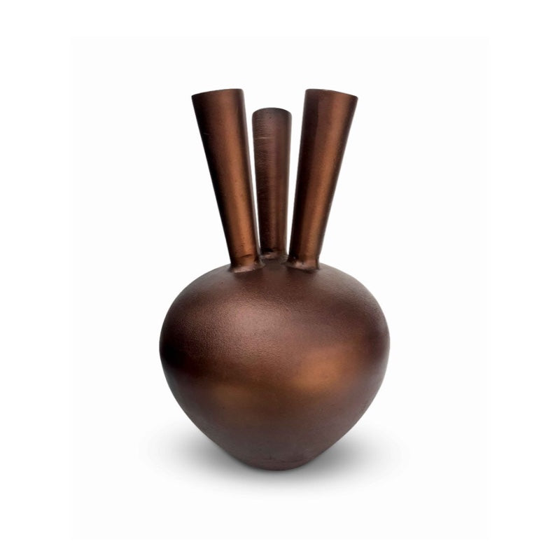 Toetervaas ovaal 3 Openingen Koper