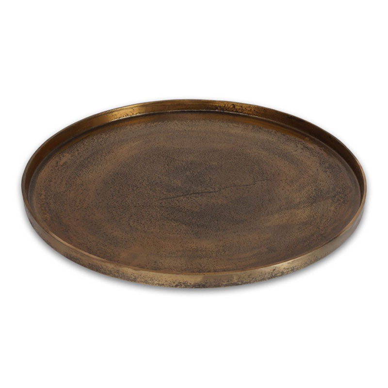 Dienblad Rond Antique Gold