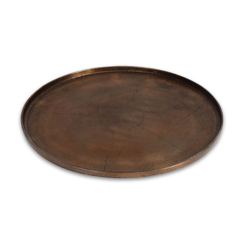 Dienblad Rond Antique Gold