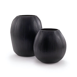 Vase Kaolin Black