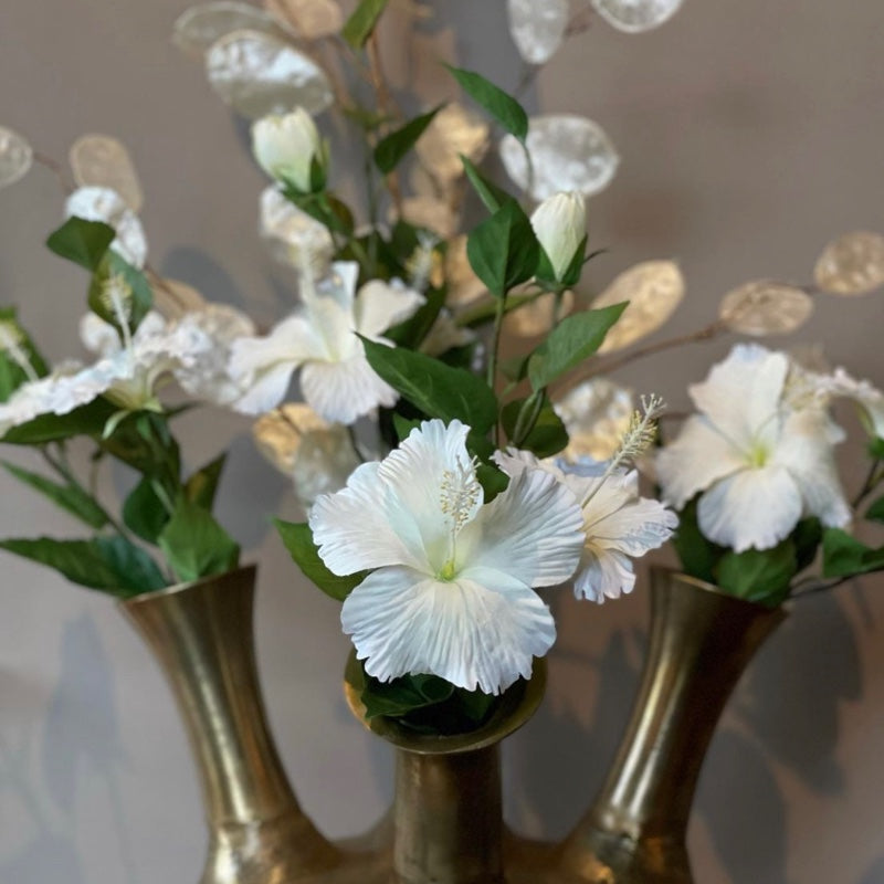 Horn Vase 7 Openings Gold