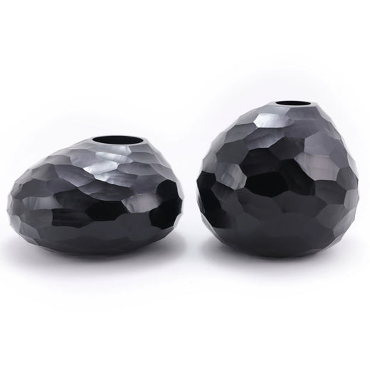 Vase Aventurine Black