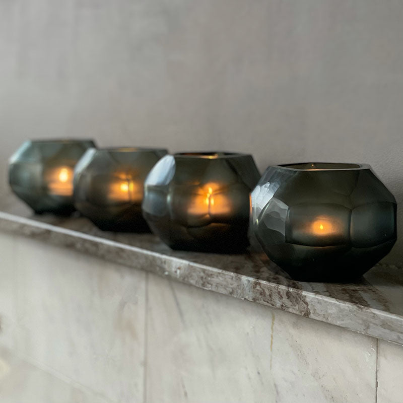 Waxinelicht Perlite Smoke Grey